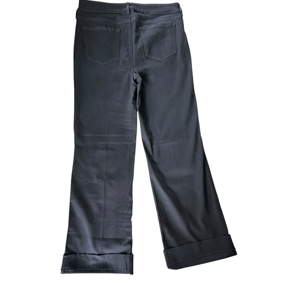 Not Your Daughter’s Jeans-Black Boot Cut Lift & Tuck Wide Hem Cool Fabric SZ 10 - Picture 2 of 14